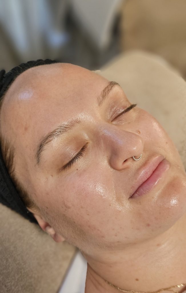 Professional hydrating facial treatment at Beauty Habitz Salon in Parkwood, Gold Coast.