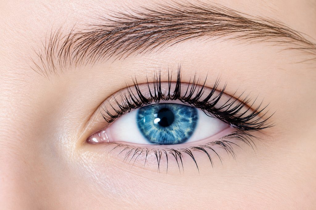 Professional eyelash tinting at Beauty Habitz Salon in Parkwood, Gold Coast, enhancing natural lashes with a darker, more defined look without mascara.